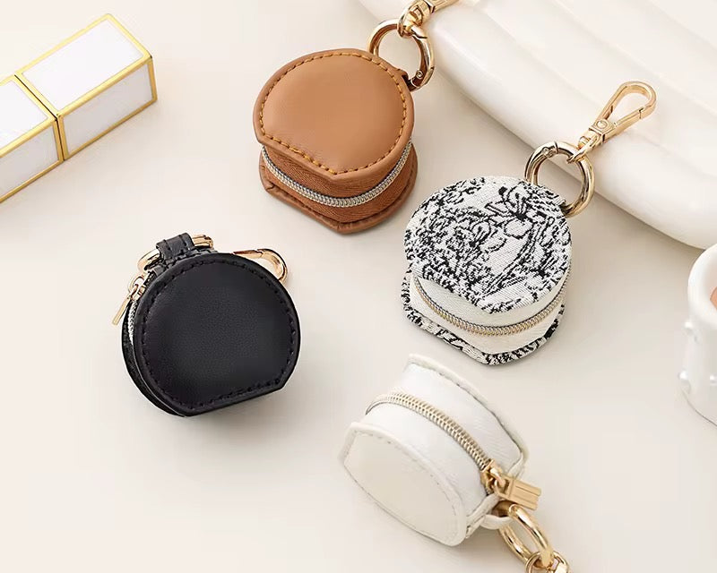 Keep Close Vegan Leather Mini Clip Pouch — Black & White Floral — product image 7