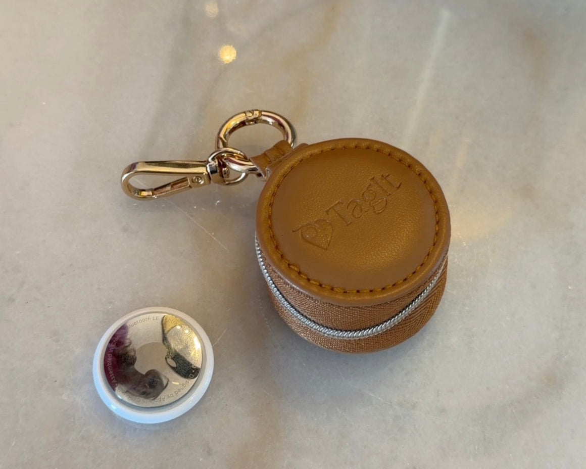 Keep Close Vegan Leather Mini Clip Pouch — Tan — product image 2