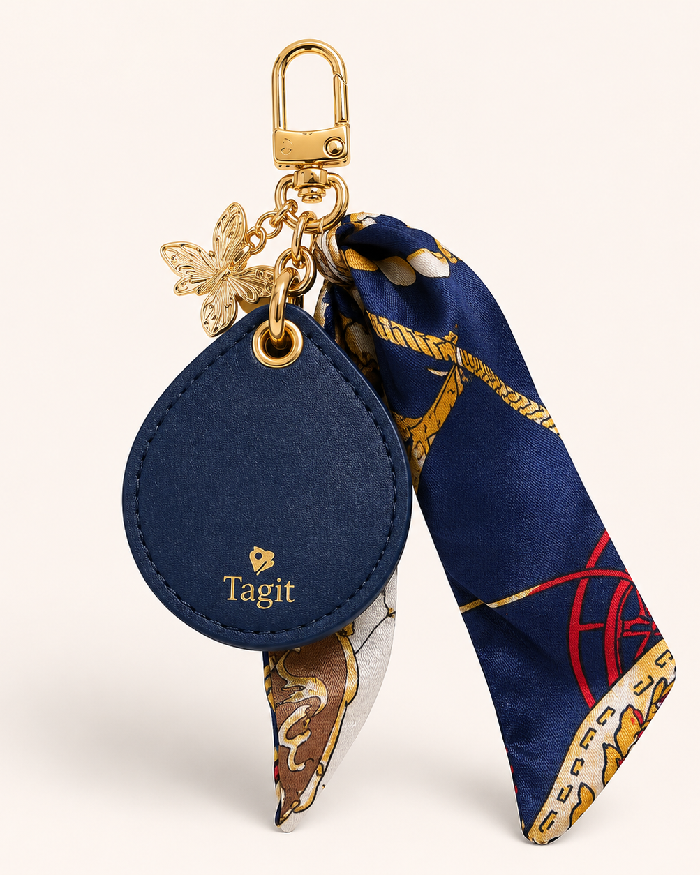 Spirit Animal AirTag Bag Charm — Deep Blue Butterfly — product image 1