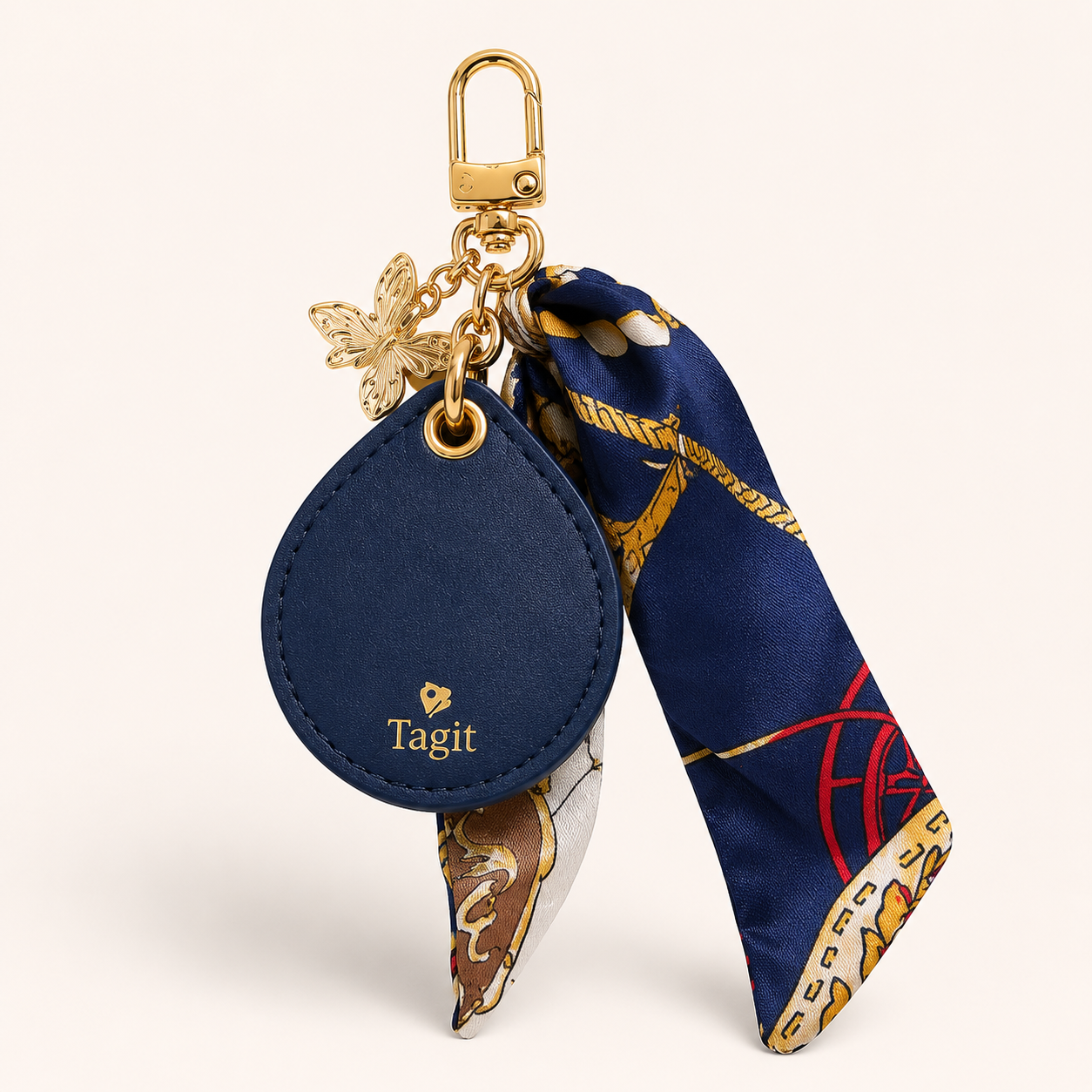 Spirit Animal AirTag Bag Charm — Deep Blue Butterfly — product image 1