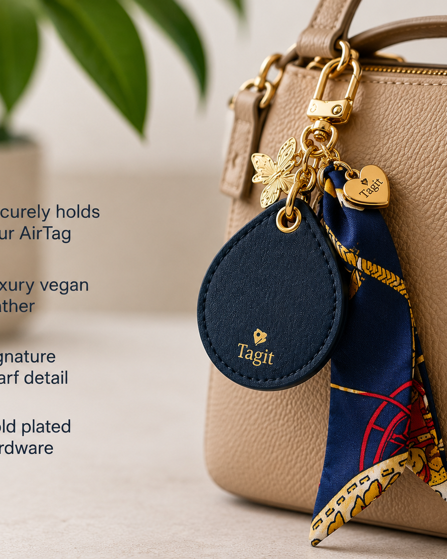 Spirit Animal AirTag Bag Charm — Deep Blue Butterfly — product image 2