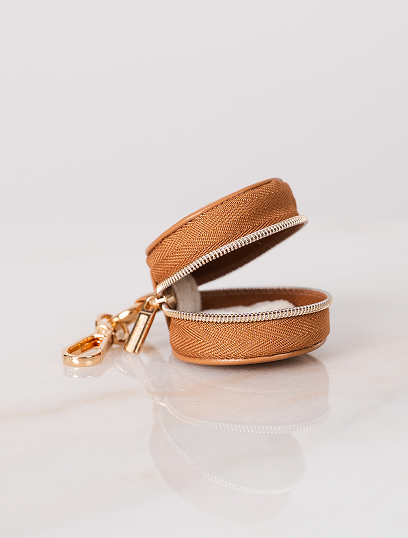 Keep Close Vegan Leather Mini Clip Pouch — Tan — product image 5