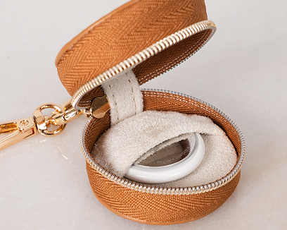 Keep Close Vegan Leather Mini Clip Pouch — Tan — product image 3