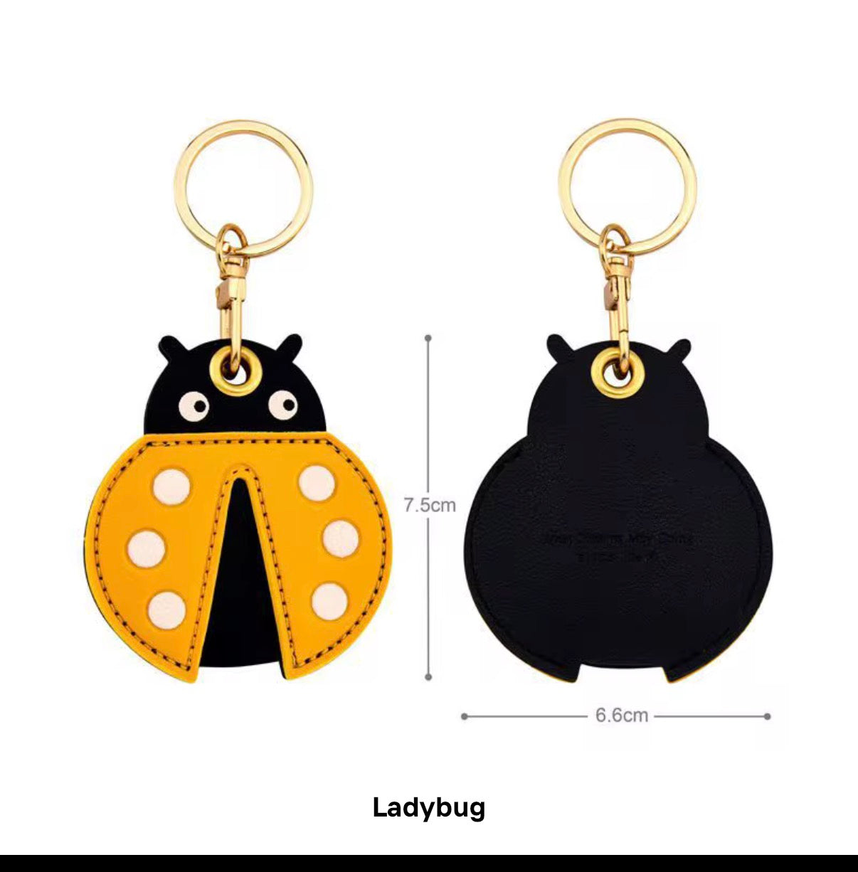 Little Explorer Universal Tracker Charm — Yellow Ladybug — product image 2