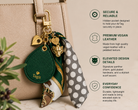 Spirit Animal AirTag Bag Charm — Dark Green Panther — product image 2