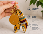 Spirit Animal AirTag Bag Charm — Mustard Yellow Bee — product image 3
