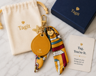 Spirit Animal AirTag Bag Charm — Mustard Yellow Bee — product image 4