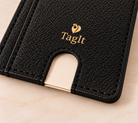 Carry Smart Pebble Leather AirTag Wallet + Wristlet — Black — PDP image 11 — all-groups
