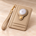 Carry Smart Pebble Leather AirTag Wallet + Wristlet — Champagne — PDP image 1 — all-groups