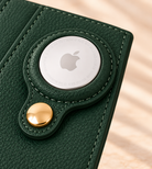 Carry Smart Pebble Leather AirTag Wallet + Wristlet — Forest Green — PDP image 11 — all-groups