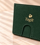 Carry Smart Pebble Leather AirTag Wallet + Wristlet — Forest Green — PDP image 12 — all-groups