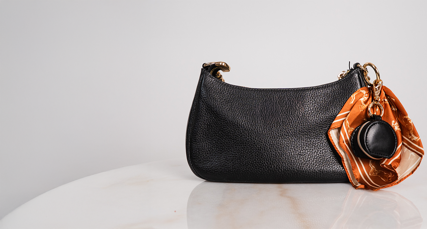 Keep Close Vegan Leather Mini Clip Pouch — Black — product image 4