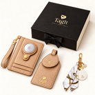 Champagne & Pearls Gift Set — complete contents with coordinated Keep Close keychain and gift box — all-groups