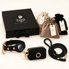 TagIt Companion Pet Set — Black — ribbon gift box and soft dust bags — all-groups