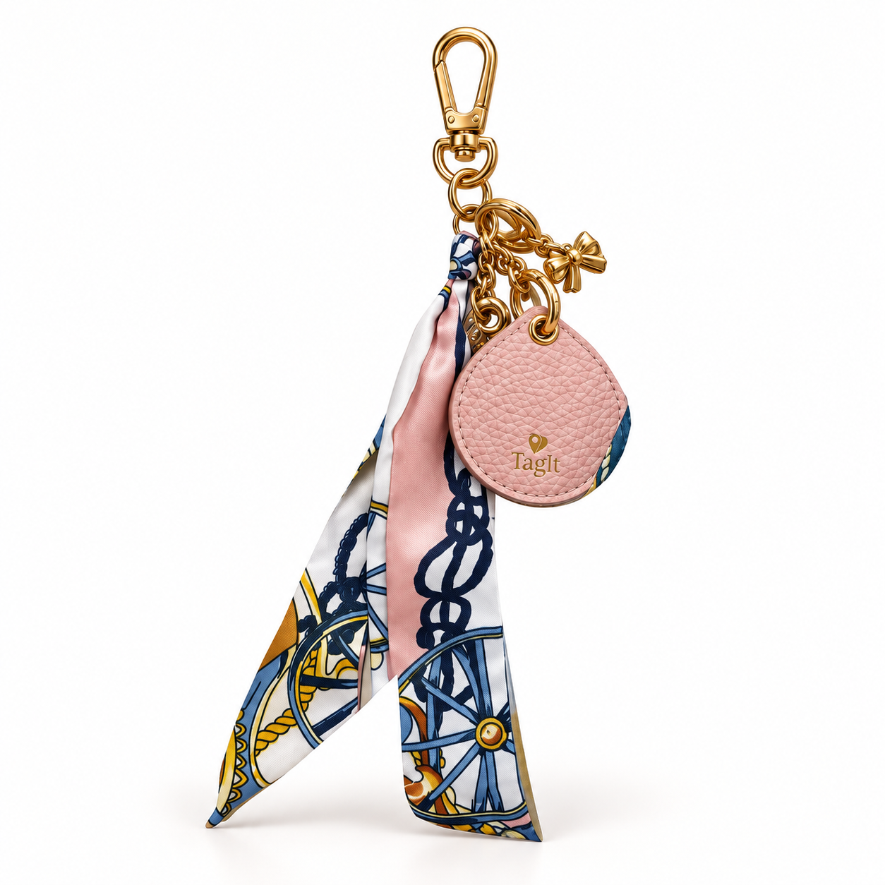 Keep Close AirTag Keychain — blush — studio product image on white — all-groups